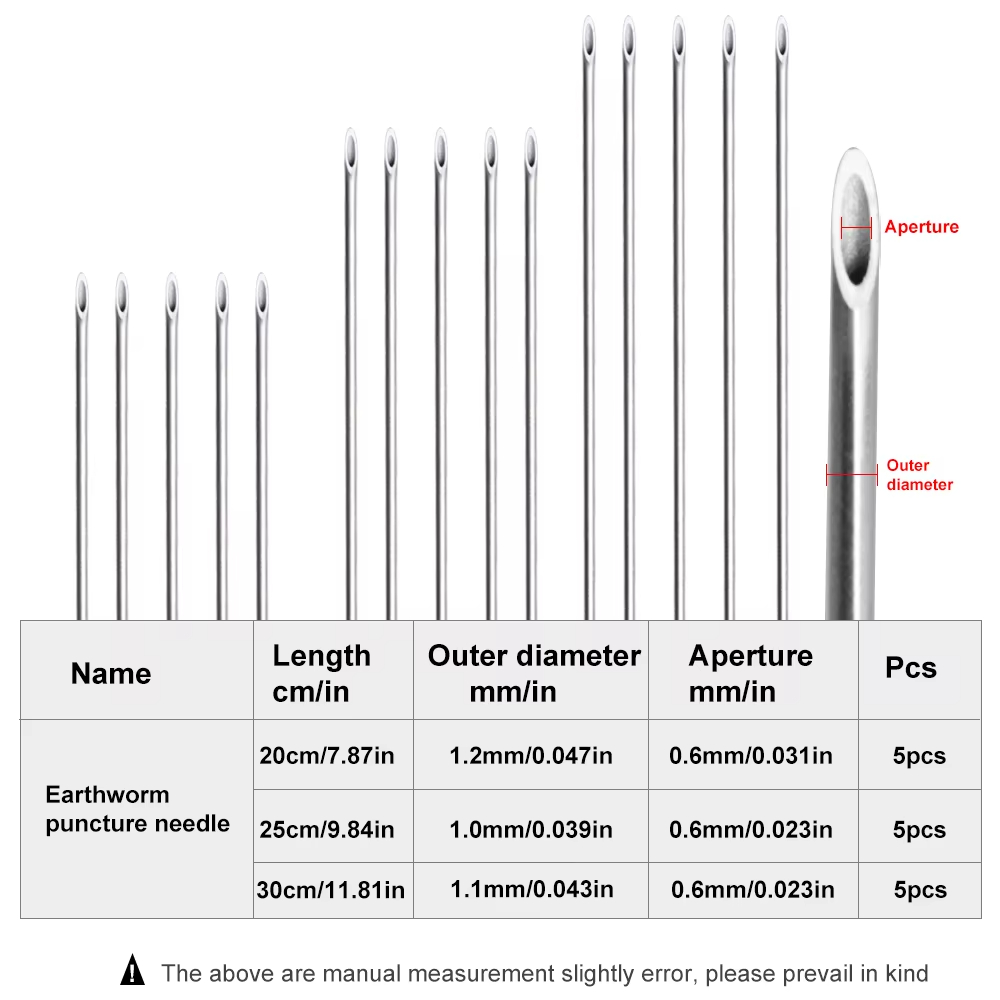 Earthworm Hooking Needle Stain - огляд і ціна Fishing Hook Stainless Steel