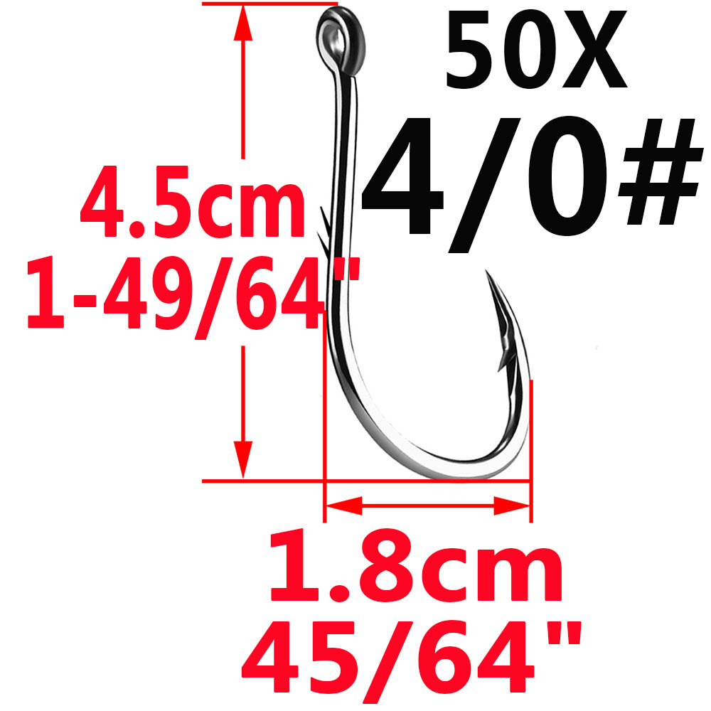 50pcs Iseama Circle Carp Eyed  - огляд і ціна Fishing Hook Assortment