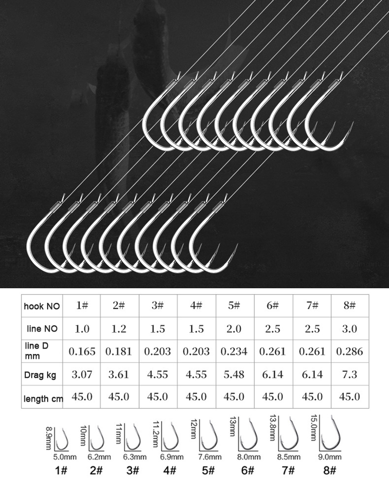 10 pair Fishing Hooks With Tip - огляд і ціна Fishing Hook Barbless