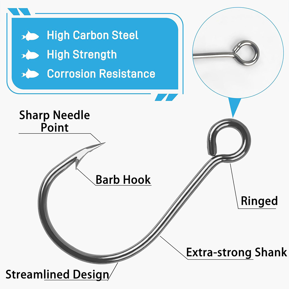 70Pcs Fishing Inline Single Ho - огляд і ціна Fishing Hook Assortment