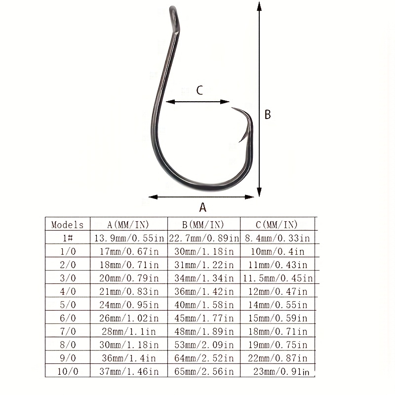 50pcs Circle Hooks Fishing Equ - огляд і ціна Fishing Hook Assortment